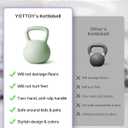 YOTTOY Soft Kettlebell,Kettlebell Anti-Slip Grip Weight for Home Workouts, Kettlebells Set (20LB-Green)