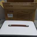 CTIME 4-Tier XL Medicine Organizer with Leather Handle - Portable Pill Case & Empty First Aid Kit for Home, Travel, RV, School, Dorm | Ideal Elderly Gift