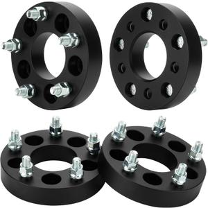 5x4.5 to 5x5 1.25in Wheel Spacers Fit for Jeep Ford Ranger XJ KJ KK ZJ, Forged 5 Lug, Wheel Adapters With 1/2-20 Studs 71.5mm for Ford Explorer 1991-2018, Mustang 1994-2014, Ranger 1983-2011, 4Pcs