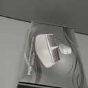 Ergonomic Wireless Keyboard and Mouse Set Creamy Wireless Keyboard Silent Mice Set with Wrist Rest for Computer, Laptop, PC, Mac, Windows (Gray White)