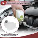 1 Set Engine Coolant Reservoir Water Expansion Tank for Dodge Journey 2009-2020 2.4L Coolant Radiator Reservoir Bottle with Cap No.5058455AD