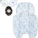 Mamaroo Newborn Insert and 3Pcs Mamaroo Replacement Toy Balls, Breathable Reversible Mamaroo Infant Insert Compatible with 4moms Mamaroo Baby Swing & RockaRoo, Head & Body Support, Machine Washable (Green)