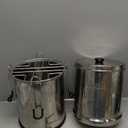 Purewell 3-Stage 0.01m Ultra-Filtration Gravity Water Filter System, NSF/ANSI 42&372 Certification, 304 Stainless Steel Countertop System with 2 Filters and Stand, Reduce 99% Chlorine, 2.25G, PW-OB (Silver)