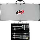 Siskiyou NHL 8 pc Stainless Steel BBQ Set w/Metal Case