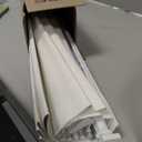 LazBlinds No Drill Cordless Roman Shades for Windows, 32" W x 60" H, White