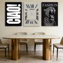 RVETNGVM 3Pcs Trendy Black And White Wall Art Wildlife Cheetah Roaring Posters Vintage Timepiece Abstract Clock Art Animal Aesthetic Prints For Living Room Bedroom Wall Decor Canvas 12"x16"