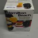 Hamilton Beach Breakfast Sandwich Maker with Egg Cooker Ring, Customize Ingredients, Perfect for English Muffins, Croissants, Mini Waffles, Perfect White Elephant Gifts, Black (25477) (Single)