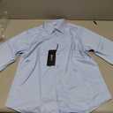 J.VER Men's Shirt Long Sleeve Business Shirt Wrinkle-Resistant Stretch Regular Fit Casual Shirt Easy Iron Solid Color, 12-13Y