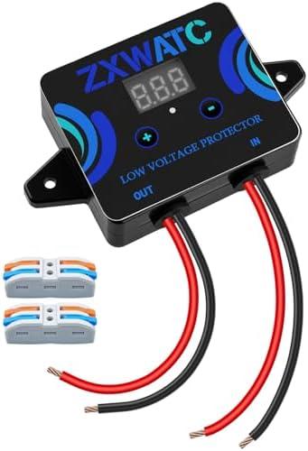 DC12-36V Low Voltage Protector, Digital Disconnect Switch, Over-Discharge Cutoff Module with LED Display, Waterproof Battery Protection for Lead-Acid, Lithium-Ion, 1Pack