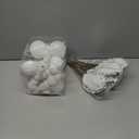 36 Pcs Large Glitter White Poinsettia Christmas Tree Decorations, 12 White Christmas Ornaments, 12 Berry Stems, 12 Poinsettia Artificial Flowers Glitter Holiday Ornament for Xmas Tree Decor