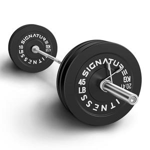 Fitvids 2-Inch Olympic Bumper Weight Plates Set 45Lbs Plates