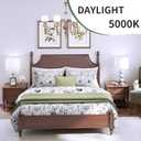 evelor A19 LED Light Bulbs,100 Watt Equivalent Daylight 5000K Efficient 13W,1500 Lumens E26 Base, Non-Dimmable, 15000-Hour Lifespan for Bedroom, Living Room, Office, 6-Packs