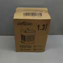 CEROELDA Smallм  Can with Lid-5L/1.3 Gal,Stainless Steel Outdoor Dog Poop Garbage Can-Farmhouse Retro Metal Waste Bin w/Step Pedal for Bathroom Bedroom Office-Soft Close-Brown