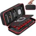OIVO Switch 2 Carrying Case Compatible with 2025 Nintendo Switch, Portable Travel Carry Case Fit for Joy-Con 2 & Adapter, Hard Shell Protective Pouch Bag with 24 Game Slots, Red