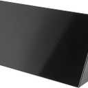 10" x 5" Black Galvanized Steel Vent Cover - Duct Exhaust/Inlet Rain Deflector - Weatherproof Guard for Open Ventilation Systems - Indoor/Outdoor Vent Hood - Air Vent Grille Protection Roof