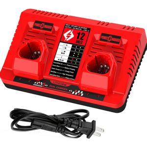 ANTRobut Dual Port 12V Charger Replacement for 12V Tool Battery 48-11-2412 48-11-2420 48-11-2411 48-11-2401 48-11-2440 48-11-2460