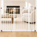 Regalo Safety 29"-49" Extra Wide Baby Gate, Bottom of Stairs & Doorways, 29-49"W x 30"H