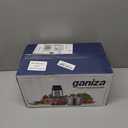 Ganiza Food Processor, 2-Speed Food Chopper Meat Grinder with 8 Cup Stainless Steel & 8 Cup Glass Bowls, Upgraded Button & Smart Overheat Protection Light - Includes Clean Brush, 2 Sets of Blades (Silver)