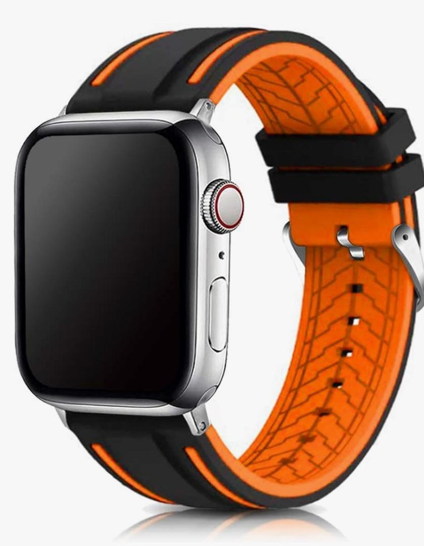 Compatible with Apple Watch Bands 49mm 46mm 45mm 44mm 42mm 41mm 40mm 38mm Silicone Diver Model Replacement Rubber Sport Watch Strap for iWatch Series 11/10/9/8/7/6/5/4/3 Ultra/SE 3/2/1