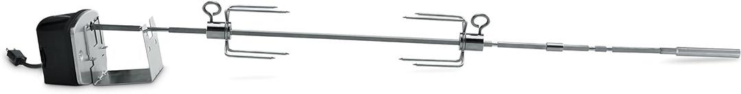 Weber Grill Rotisserie Kit for Genesis II 200/300 Series - Great for Slow Roasting Chicken, Lamb, Ribs, or Turkey on Your Grill; Includes Spit, Forks, and Motor