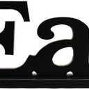 Linfevisi Black Wood Eat Sign Standing Block Letters Sign Rustic Freestanding Wood Word Decor Decorative Eat Table Sign Cutout Word Art Eat Shelf Decor (Black Eat Sign)