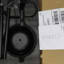 BESy Toilet Paper Holder Free Standing Bathroom Toilet Tissue Holder Stand for Floor Toilet Paper Roll Holder with Storage Hardware Accessories Rack Hand Towel Bar Matte Black Stainless Steel