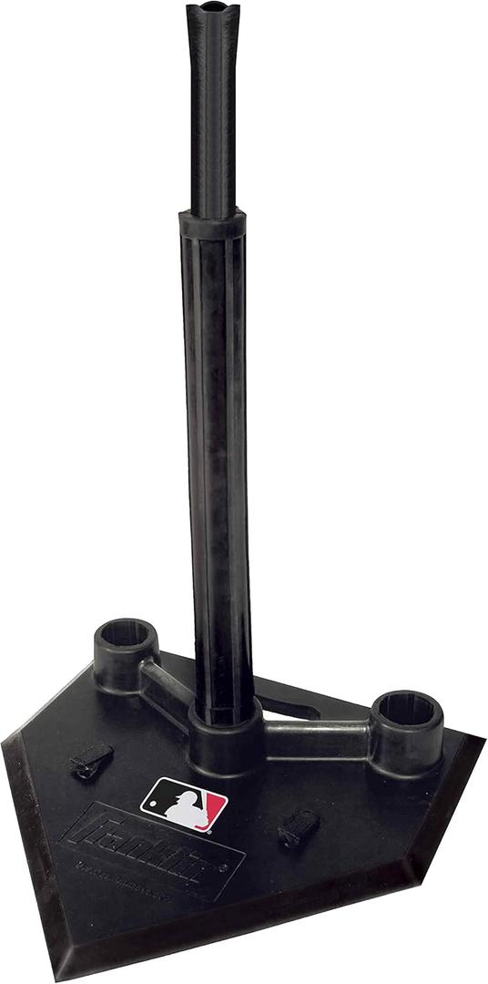 Franklin Sports Kids Baseball Batting Tee - 3 Position Adjustable Youth Hitting Tee for Teeball, Baseball + Softball - Durable Rubber Batting Tee - Black