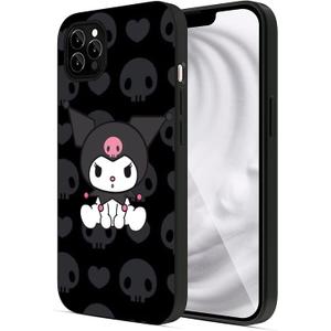 Compatible for iPhone 12 Case, Design Slim Soft TPU Shockproof Cover with Drop Protection(Cute-Cartoon-Kawaii-Kur-om-2)