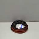 Rubber Weather Stripping Door Seal Strip, Self-Adhesive Door Weather Stripping Strip, Soundproof D Shape Waterproof Weatherstripping for Door Frame Windows Insulation (23ft,Black)