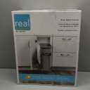 Knape & Vogt in-Cabinet Pull Out Trash Can, 20-Qt., Bottom-Mount Cabinet Installation, Requires Min 8-in Opening, 20.5 in x 8.5 in x 17.5 in, RS-PSW9-1-20-P, Platinum