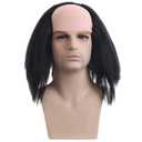 BERON Bald Head Wigs for Halloween Cosplay Costume (Black)