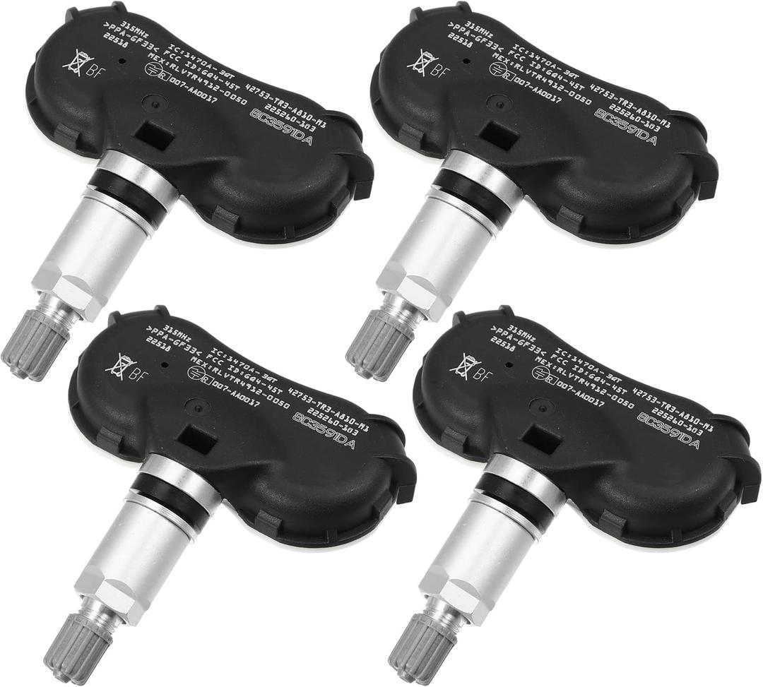 X AUTOHAUX 4Pcs 42753-TR3-A81 42753-SNA-A81 42753-SNA-A830-M1 Tire Pressure Monitoring System Sensor TPMS Sensor 315MHz for Honda Civic 2008-2013
