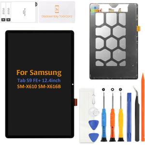 A-MIND for Samsung Galaxy Tab S9 FE Plus 12.4" LCD Replacement Display S9 FE+ SM-X610 SM-X616 Screen Replacement Touch Screen Digitizer Assembly Glass Repair Parts