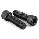 M8-1.25 x 45mm Socket Head Cap Screws, Allen Socket Drive, 12.9 Alloy Steel, Full Thread, Black Oxide, 10 PCS