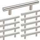 homdiy 10Pack 5in Cabinet Handles Brushed Nickel Cabinet Pulls - Cabinet Door Handles Modern Drawer Pulls for Kitchen Cabinets