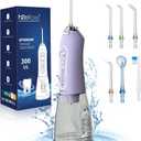 Water Dental Flosser Teeth Pick, H2ofloss Cordless Portable Oral Irrigator 300ML Rechargeable Travel Irrigation Cleaner IPX7 Waterproof WaterFlosser for Home Travel Lavender