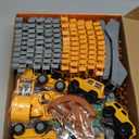 Construction Race Car Track Set for Kids - Flexible Engineering Toys with 2 Electric Cars, Birthday Gift for 3 4 5 6 7 Year Old Boys, DIY Road Games Playset with 220+ PCS