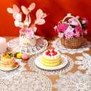 Mimorou 18 Pieces 12 Inch Lace Doilies for Tables Crochet Doilies Vintage Cotton Lace Coasters Handmade Round Placemats Rustic Table Decor for Kitchen Dining Room Wedding Cup Vase Decoration