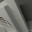Holmes 9" Twin Blade Manual Window Fan, 2 Speeds, Reversible Airflow, 2 Extender Panels, White