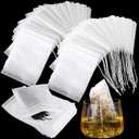 1000 Pcs Disposable Tea Bags Bulk for Loose Leaf Tea Drawstring Empty Coffee Sachets Filter Infuser Strainers for Coffee Spice Christmas Herbs Gift (3.15 x 4 inches)