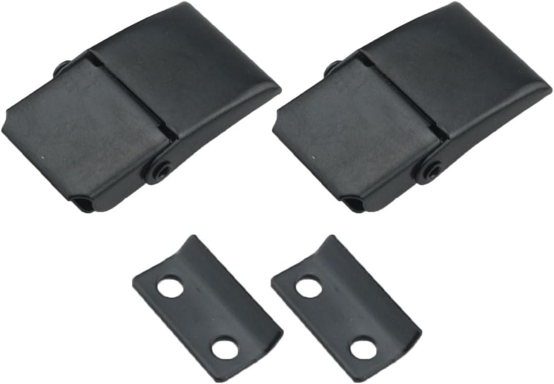 2PCS Black Concealed Toggle Clip A27 Toolbox Snap Lock Latch Purifier Box Hitch Vacuum Cleaner Holding Box Box Clip For Protective Sleeves Toolboxes Cleaners