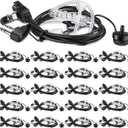 20 x Weewooday 20 Pack Walkie Talkies Earpiece with Mic Radio 2 Pin Acoustic Tube Headset Earpiece Compatible with Baofeng UV-5R Retevis H-777 RT1 RT21 RT22 Arcshell AR-5 2 Way Radio