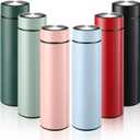 Tioncy 6 Pcs Stainless Steel Water Bottle 16.9 oz Insulated Water Bottle Skinny cup Portable Slim Flask Travel Mug for Purse Lunch Bag Coffee Tea Drink Office Sports Indoors & Outdoors(Mixed)