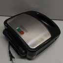 BD Waffle Iron Morning Station (Compact Design, Black/Silver)