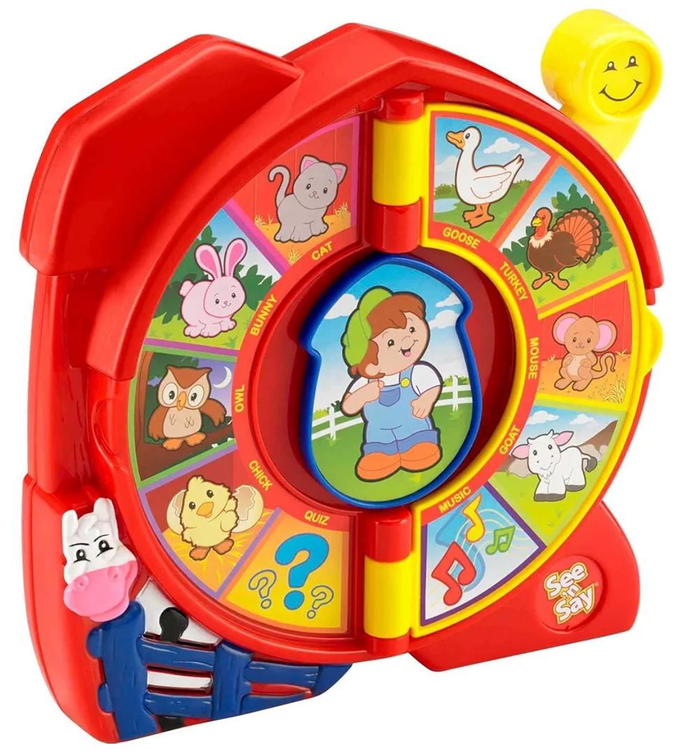 Fisher-Price Little People Toddler Toy See ‘n Say The Farmer Says, Learning Game with Music & Sounds for Kids Ages 18+