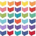 Sherr 30 Pcs School Privacy Boards Bulk for Student Colored Desk Trifold Divider Panels Privacy Partition Folders for School Student Teacher Desks, 15.8 x 13.4 x 11.81 Inches(Fresh Style)