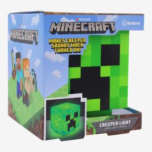 Paladone Minecraft Creeper Desk Light with Official Creeper Sounds, Handheld Night Light for Kids Room or Gamer Dcor - Licensed Minecraft Gifts