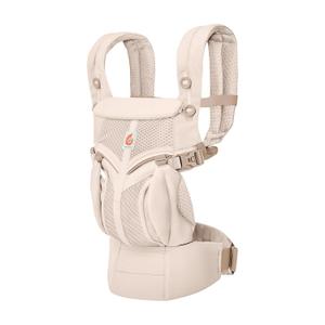 Ergobaby Omni Classic Baby Carrier for Newborn to Toddlers 0-48 Months (7-45 lbs) - 4-Position Breathable Mesh Baby Carrier with Ergonomic Support - Natural Beige