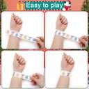 2 x 48PCS Christmas Slap Bracelets, Xmas Slap for Christmas Party Favor Decoration (Yellow,red,green,white)