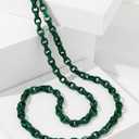 Phone Crossbody Chain CellPhone Lanyard, Acrylic Shouder Strap Universal Lanyard Chain with Tether Patches Compatible with Most Phones Bag Purse (multi-color